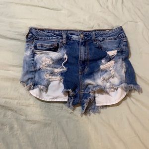 American eagle ripped jean shorts size 12